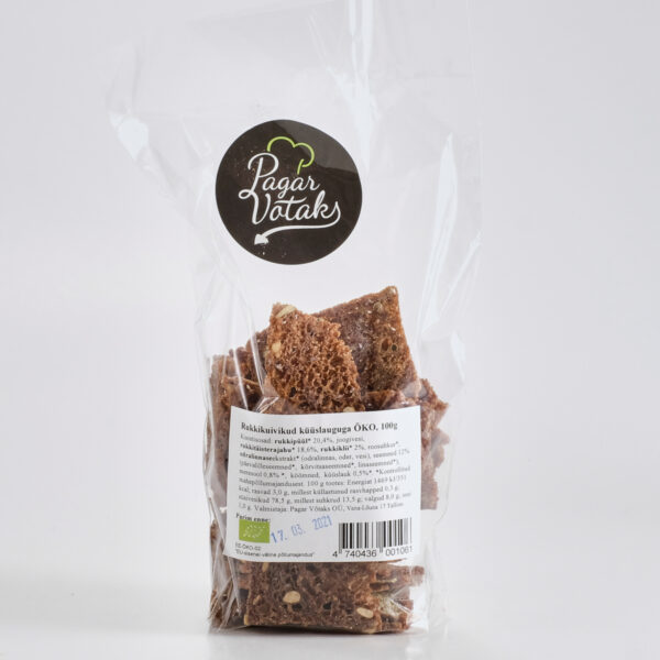 Rukkikuivikud küüslauguga 100g Pagar Võtaks